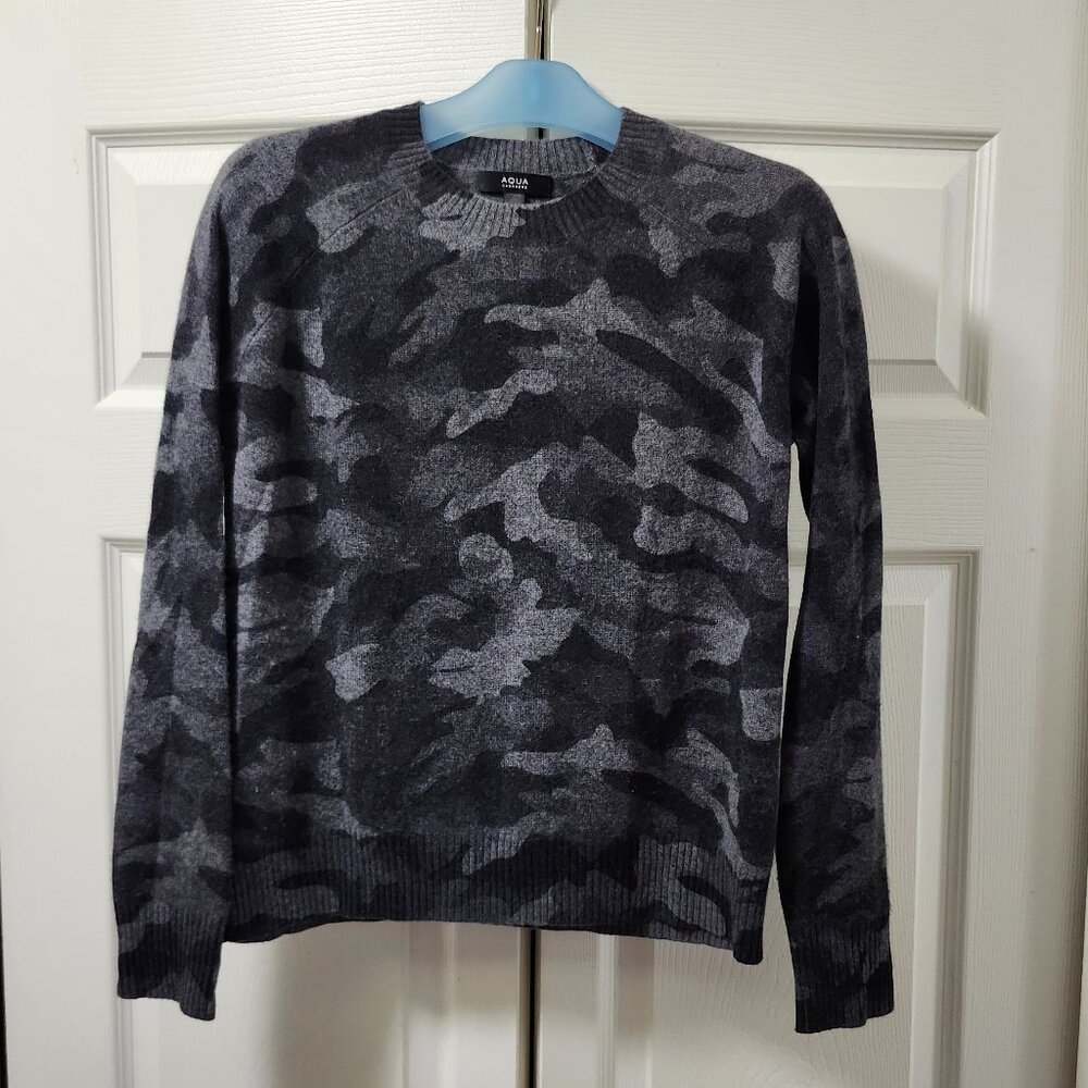 Aqua cashmere sweater